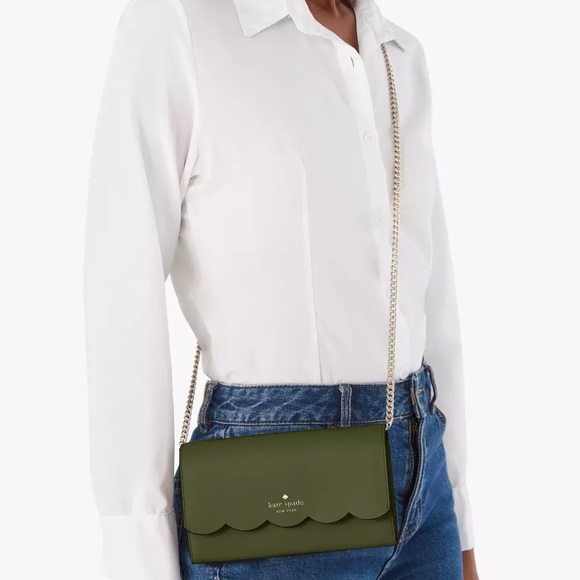 NWT Kate Spade Gemma Crossbody Enchanted Olive Green Purse Wallet - Picture 5 of 6